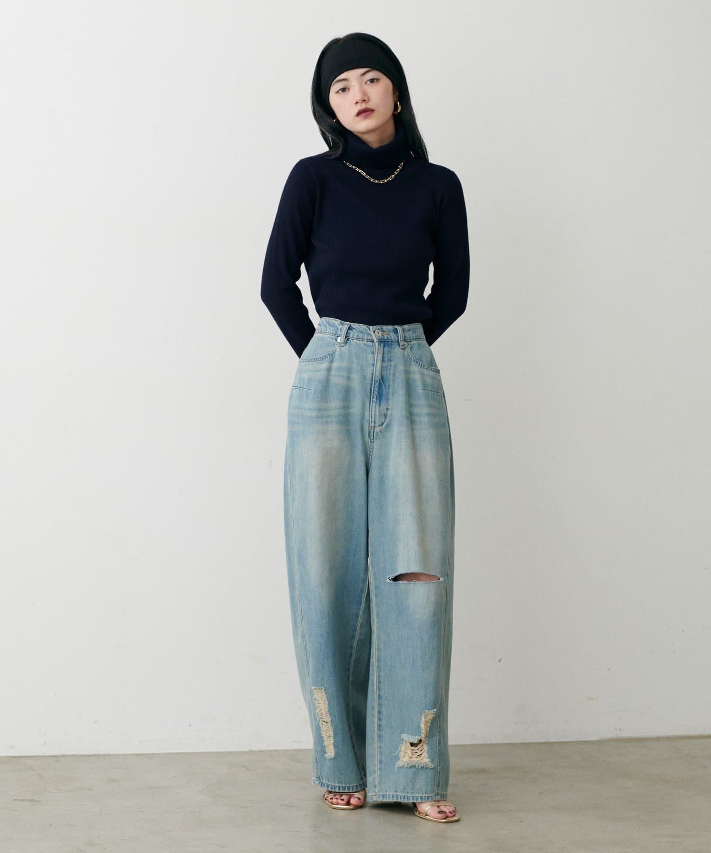 基礎羅紋高領衫