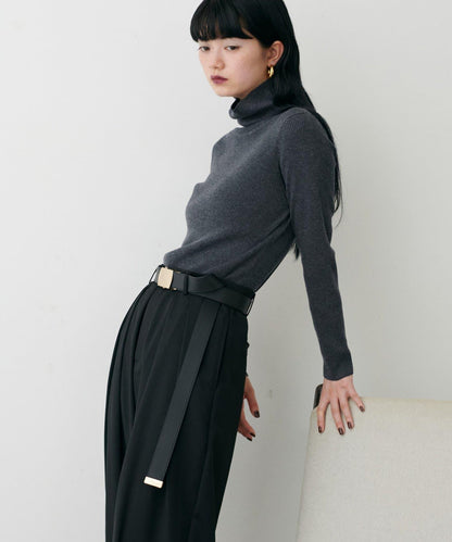 基礎羅紋高領衫