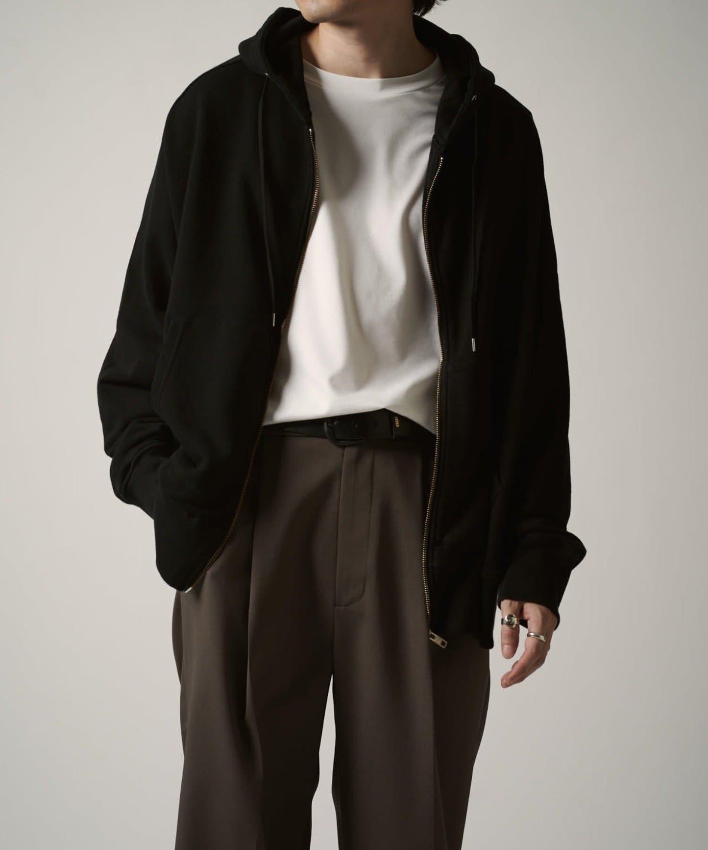 CHEMISE ZIP連帽衛衣