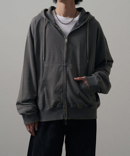 <Lui's ONE>雪花水洗拉鍊衛衣連帽衫