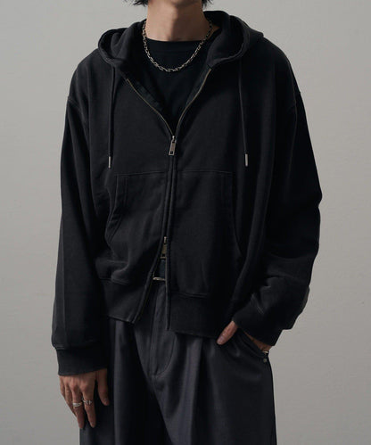 <Lui's ONE>雪花水洗拉鍊衛衣連帽衫