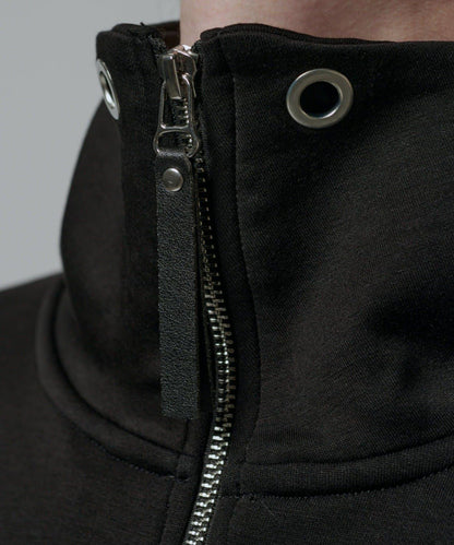 絲滑面料半拉鍊上衣