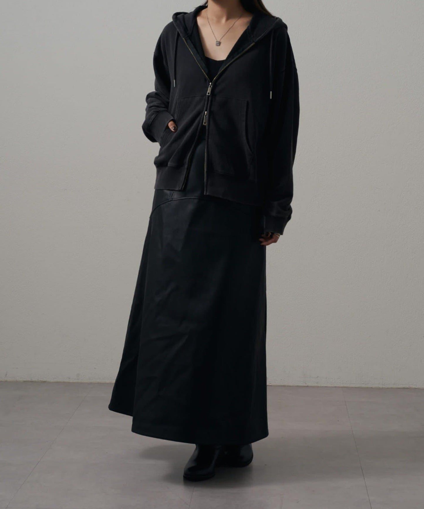 <Lui's ONE>雪花水洗拉鍊衛衣連帽衫