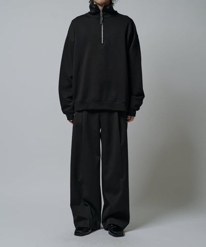 絲滑面料半拉鍊上衣