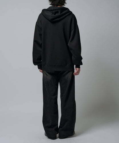 絲滑針織拉鍊連帽衫