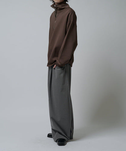 絲滑面料半拉鍊上衣