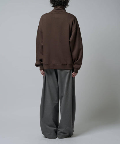 絲滑面料半拉鍊上衣