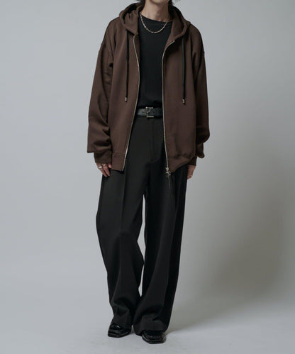 絲滑針織拉鍊連帽衫