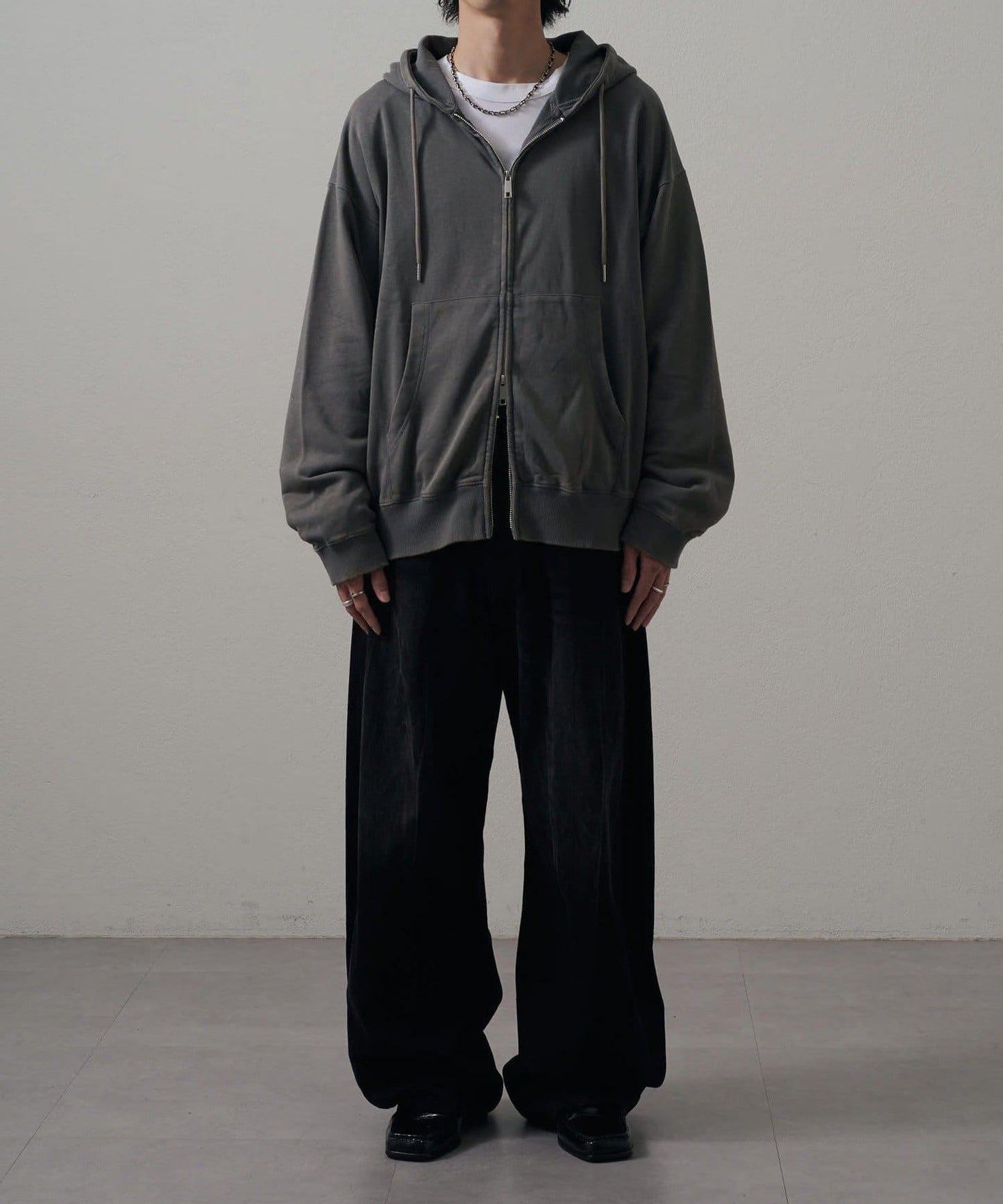 <Lui's ONE>雪花水洗拉鍊衛衣連帽衫