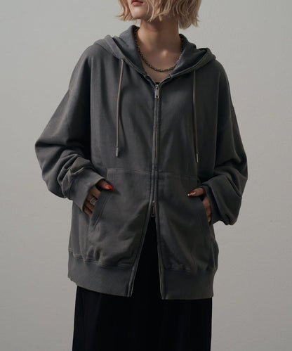<Lui's ONE>雪花水洗拉鍊衛衣連帽衫