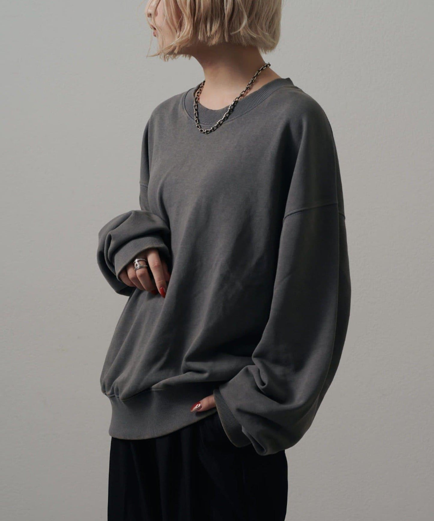 <Lui's ONE>雪花水洗圓領衛衣