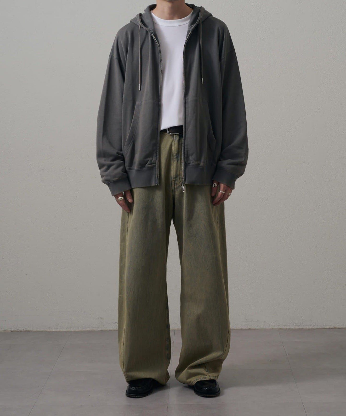 <Lui's ONE>雪花水洗拉鍊衛衣連帽衫