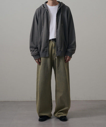 <Lui's ONE>雪花水洗拉鍊衛衣連帽衫