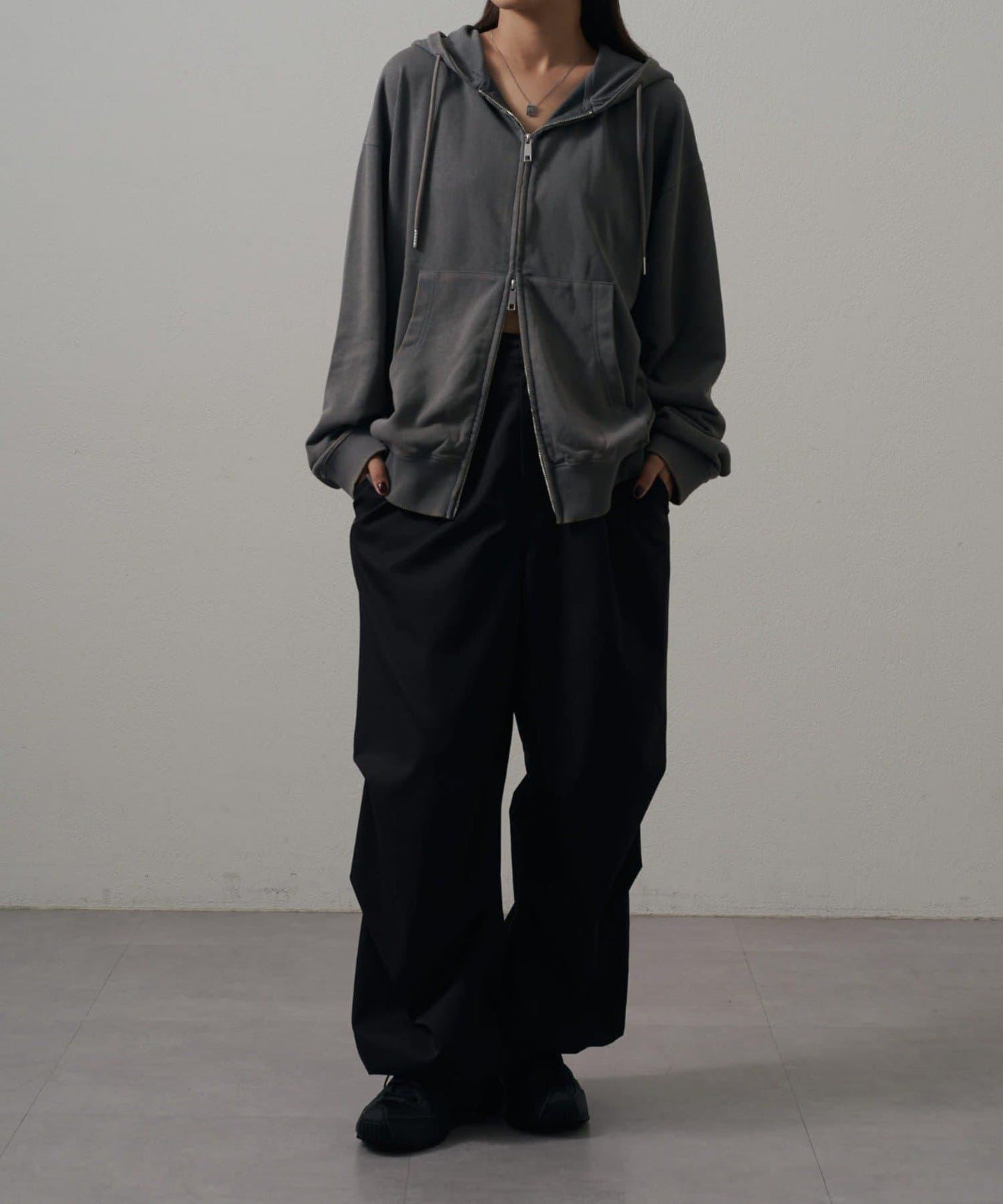 <Lui's ONE>雪花水洗拉鍊衛衣連帽衫