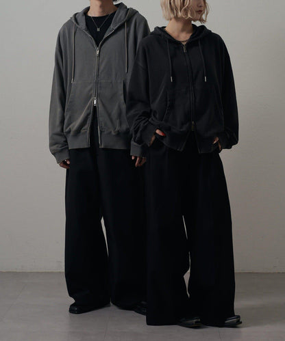 <Lui's ONE>雪花水洗拉鍊衛衣連帽衫