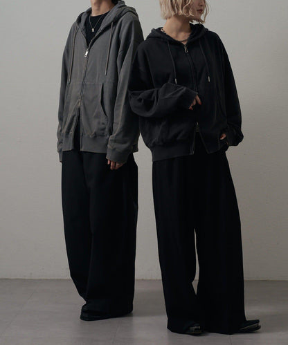 <Lui's ONE>雪花水洗拉鍊衛衣連帽衫