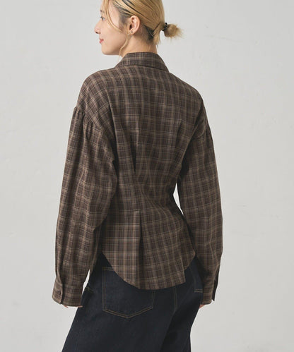 【WHO'S WHO gallery】泡泡袖褶皺襯衫