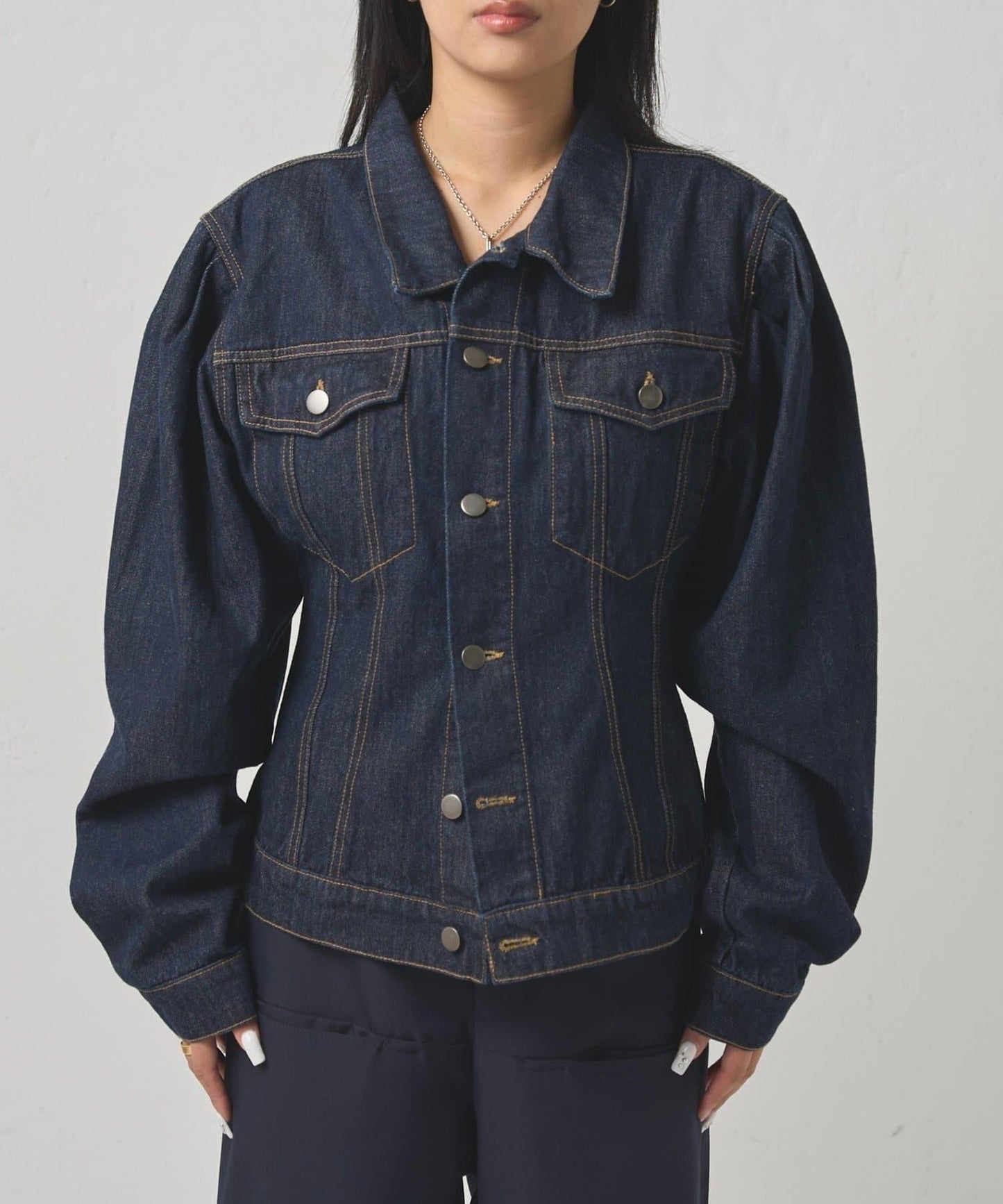 【WHO'S WHO gallery】泡泡袖牛仔夾克