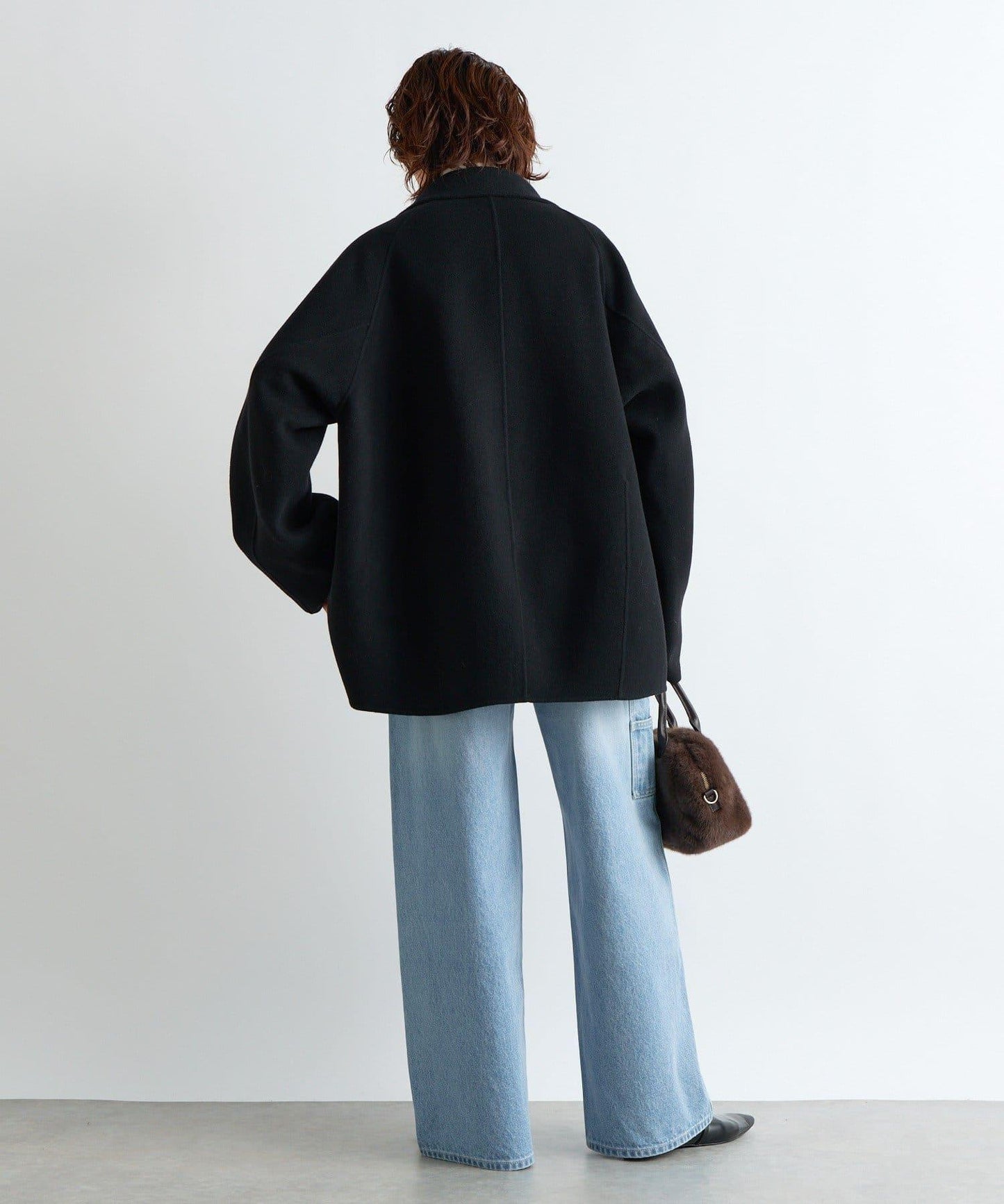 【帥氣穿搭】立領拉鍊雙面呢大衣