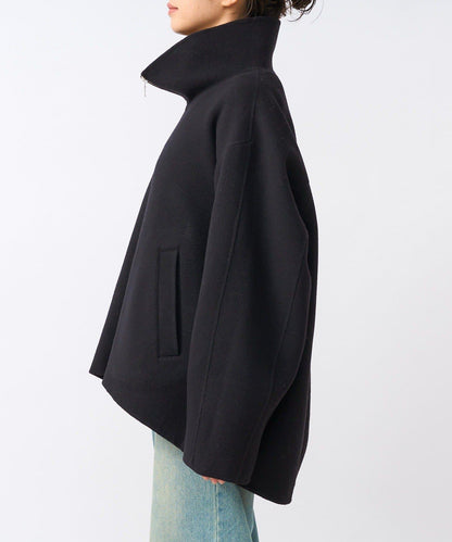 【帥氣穿搭】立領拉鍊雙面呢大衣