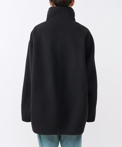 【帥氣穿搭】立領拉鍊雙面呢大衣