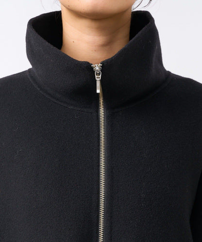 【帥氣穿搭】立領拉鍊雙面呢大衣