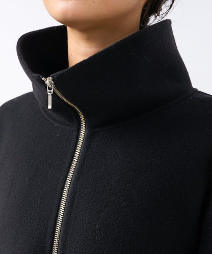 【帥氣穿搭】立領拉鍊雙面呢大衣