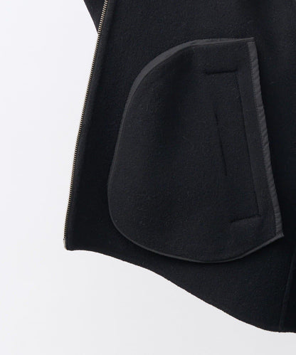 【帥氣穿搭】立領拉鍊雙面呢大衣