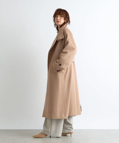 【顯瘦】立領繫帶大衣