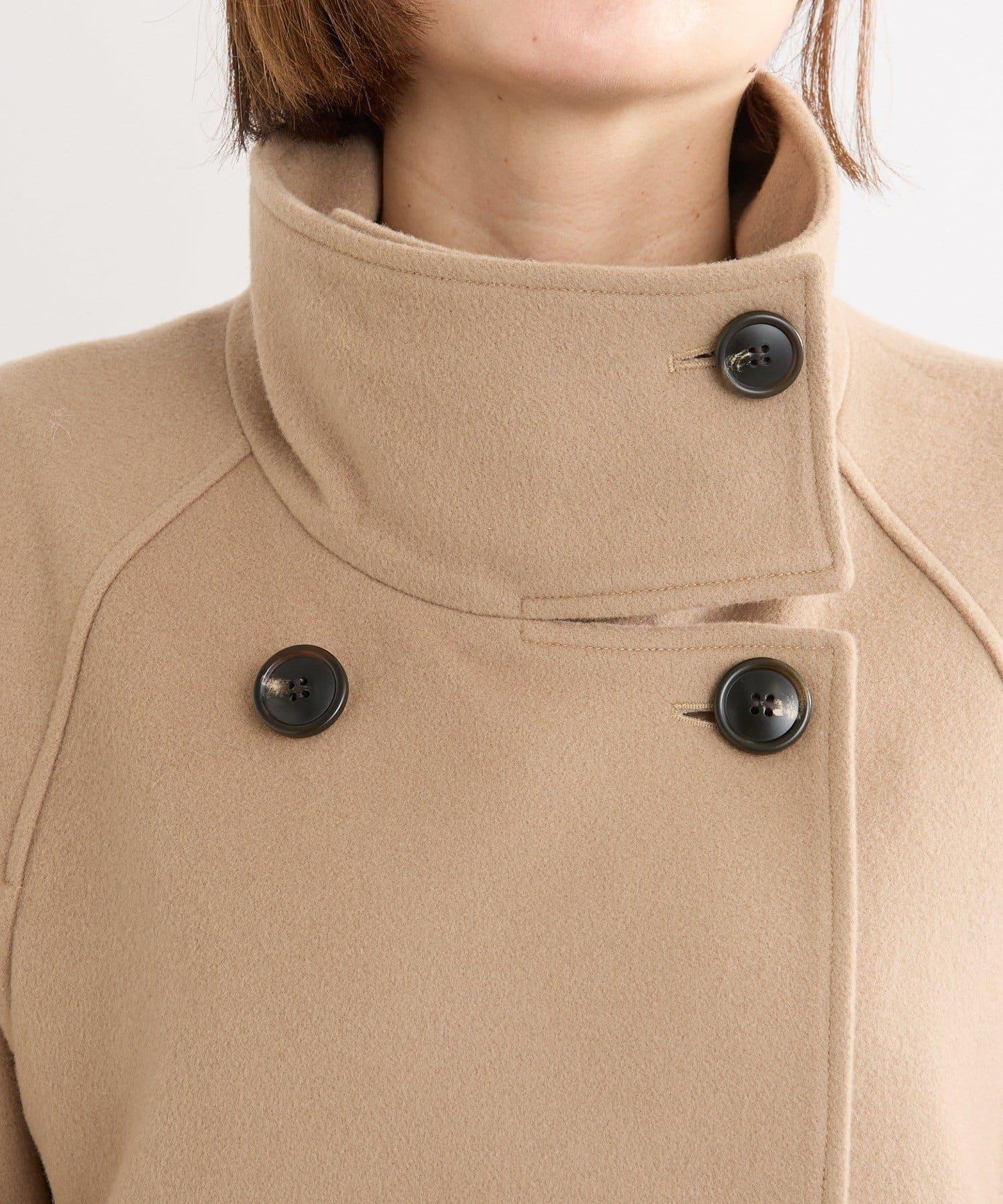 【顯瘦】立領繫帶大衣