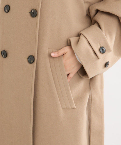 【顯瘦】立領繫帶大衣