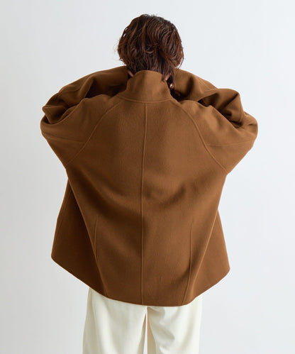 【帥氣穿搭】立領拉鍊雙面呢大衣