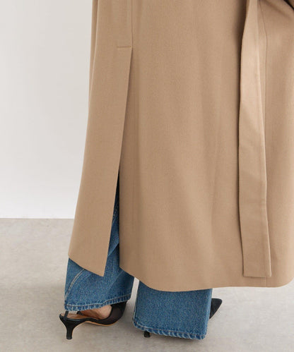 【顯瘦】立領繫帶大衣