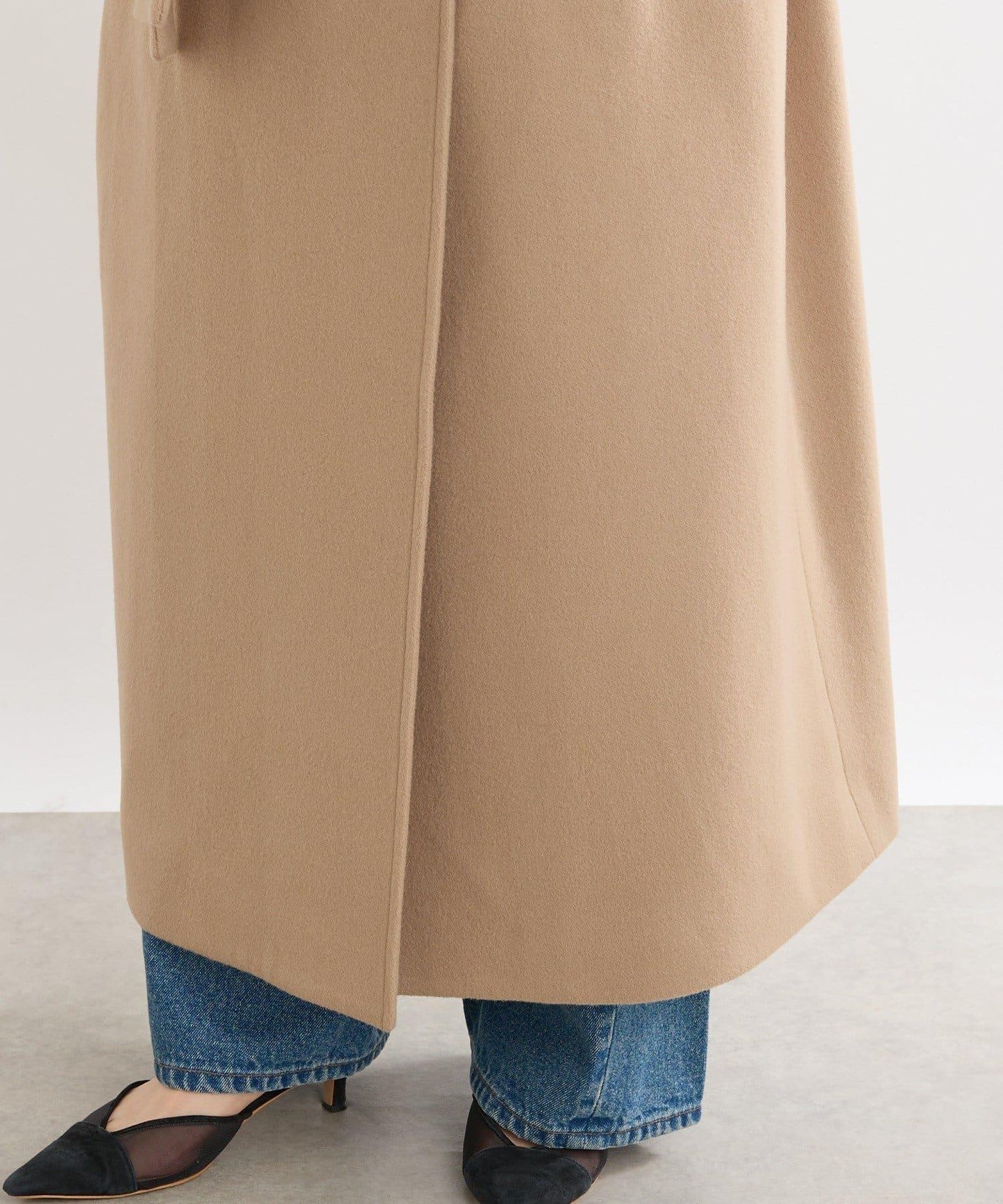 【顯瘦】立領繫帶大衣