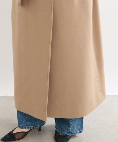 【顯瘦】立領繫帶大衣