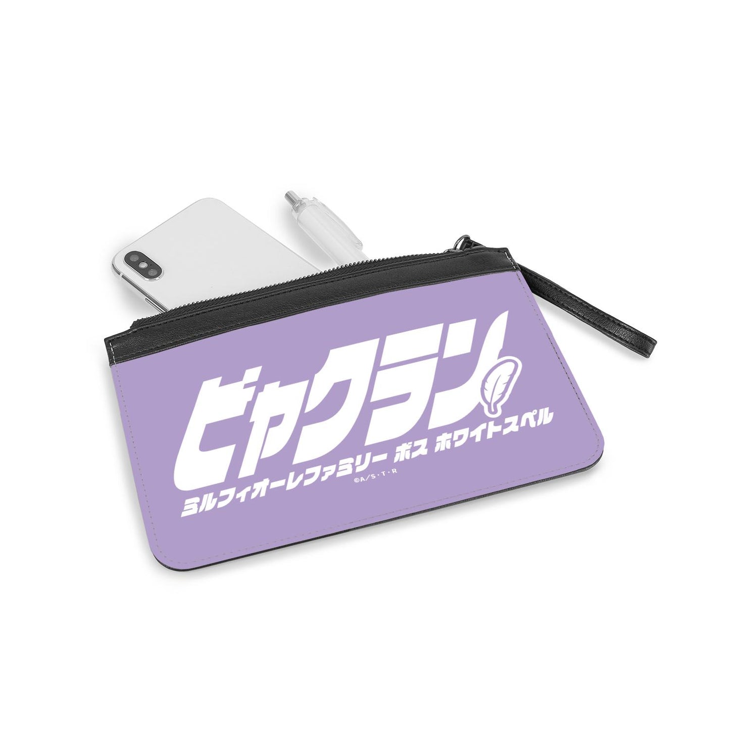 《家庭教師HITMAN REBORN!》 白蘭 ar-Unity 主題姓名設計 PU皮革扁平手拿包