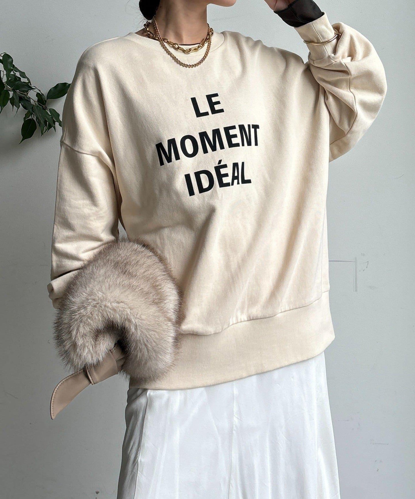 LE MOMENT 2WAY拉鍊套頭衫