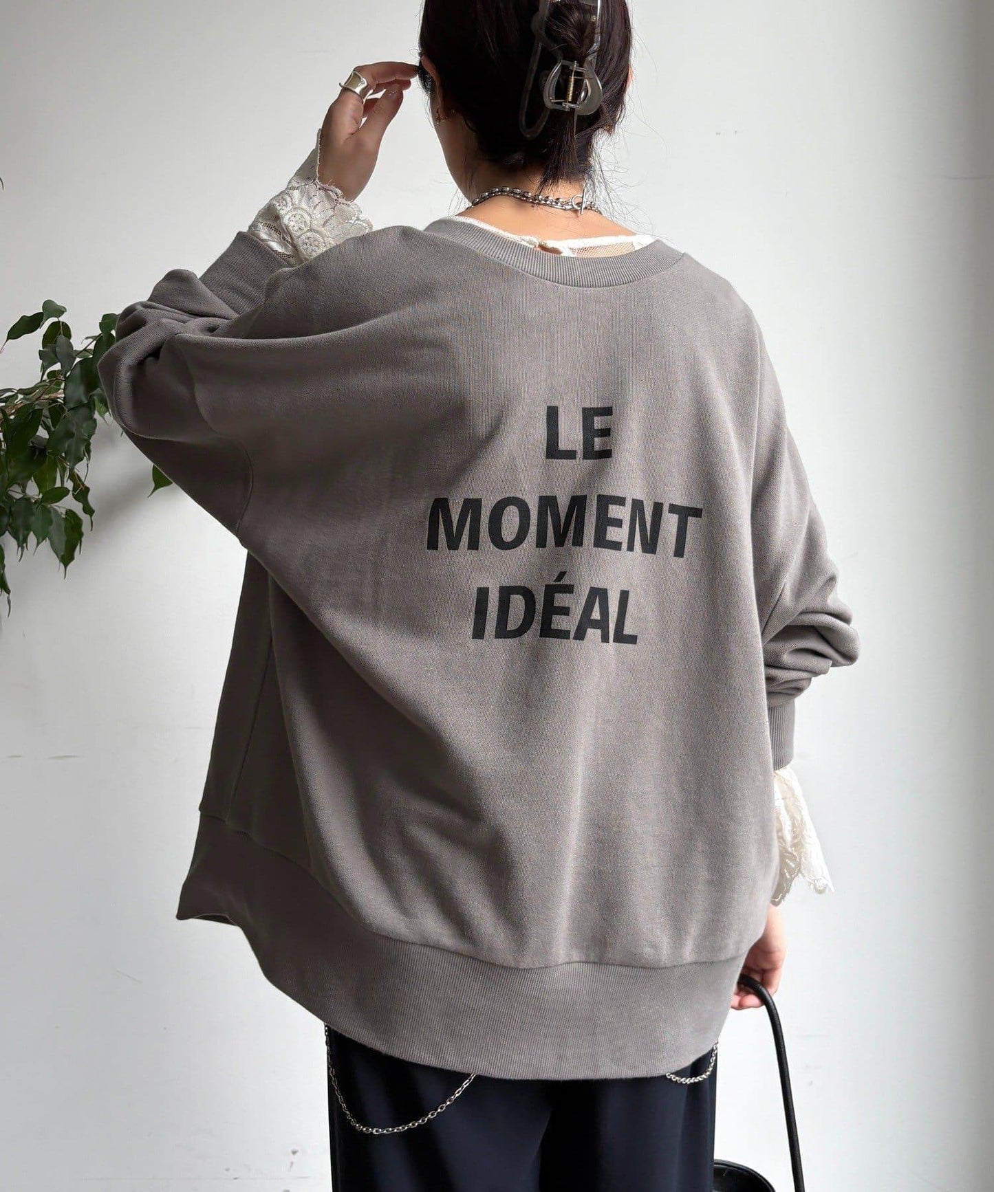 LE MOMENT 2WAY拉鍊套頭衫