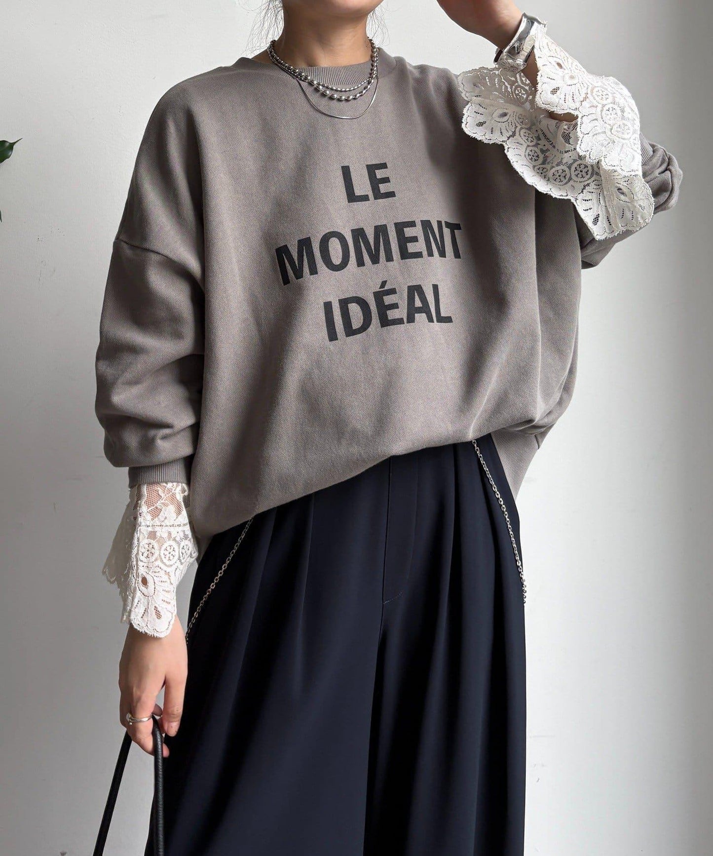 LE MOMENT 2WAY拉鍊套頭衫