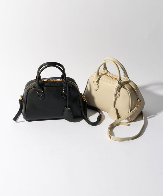 【cache cache】荔枝紋仿皮波士頓包