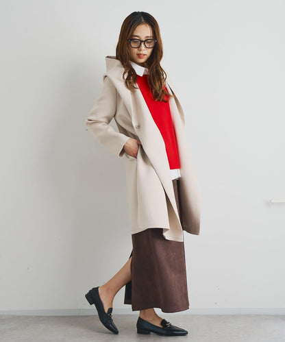 《女性優雅身形》棉花糖絨面窄身半身裙