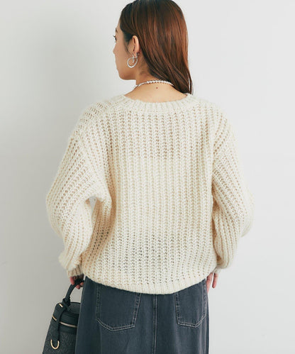 《ふわふわな著心地》粗花呢毛線針織衫