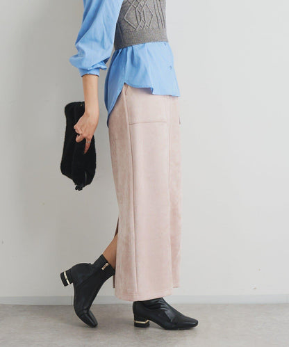 《女性優雅身形》棉花糖絨面窄身半身裙