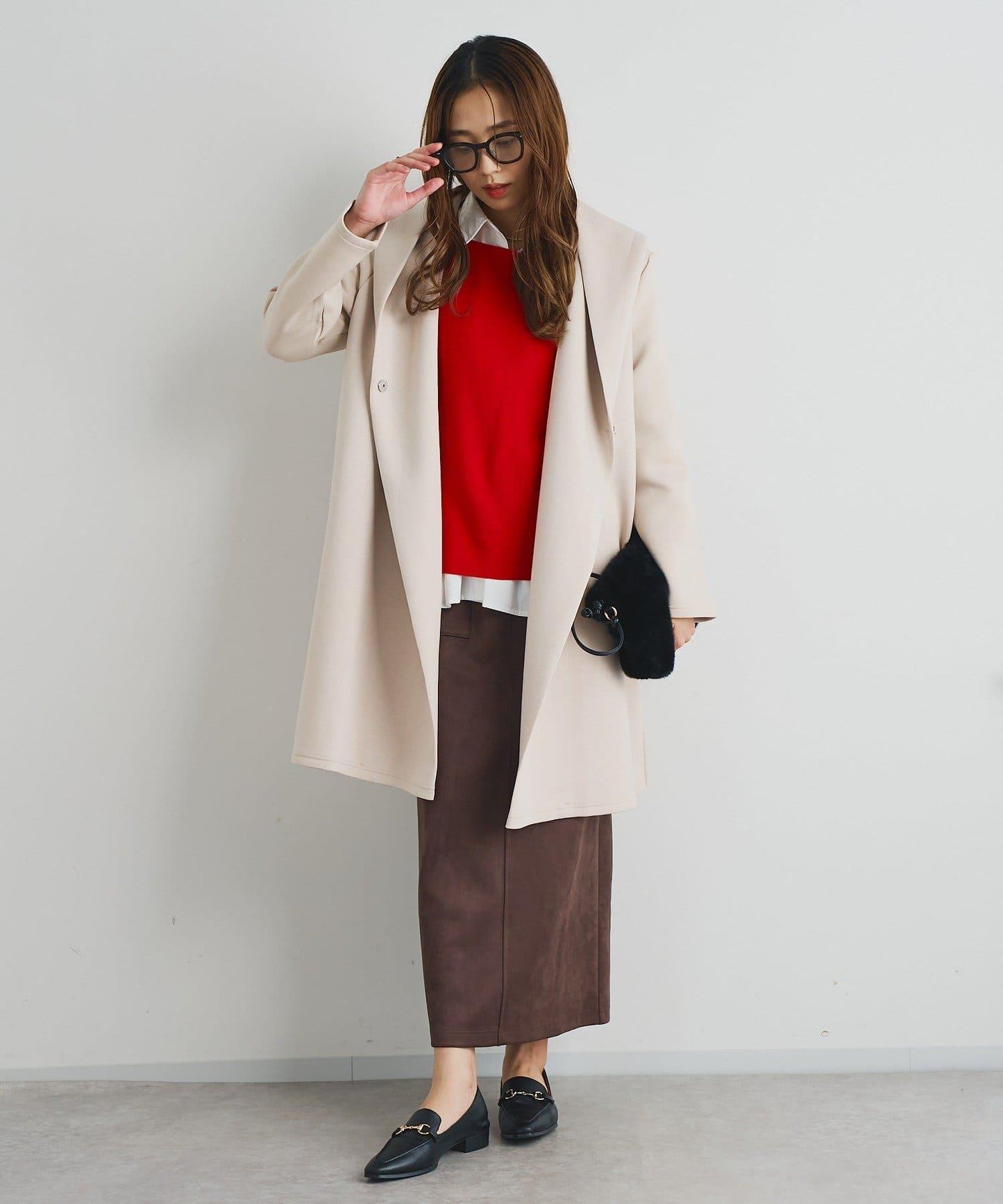 《著回し力抜群》14針高密度圓弧下襬套頭衫