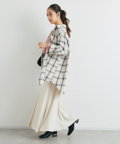 《こなれ感を演出》先染漸變格子襯衫