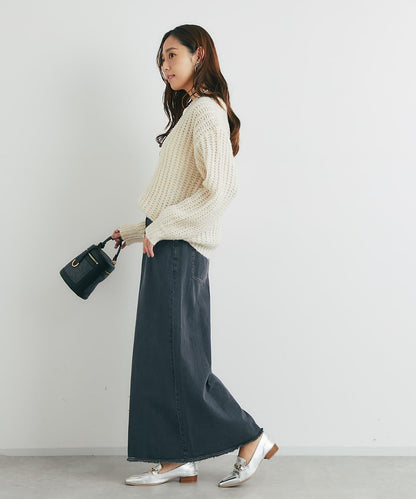 《ふわふわな著心地》粗花呢毛線針織衫