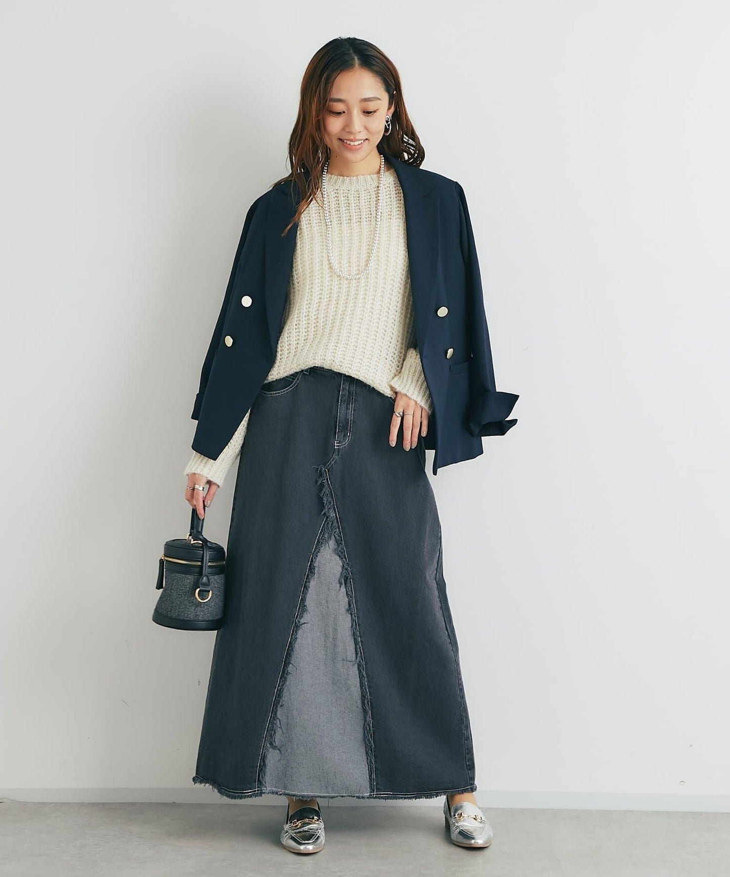 《ふわふわな著心地》粗花呢毛線針織衫