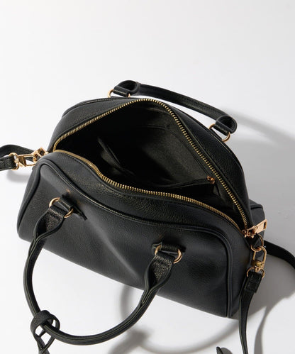 【cache cache】荔枝紋仿皮波士頓包