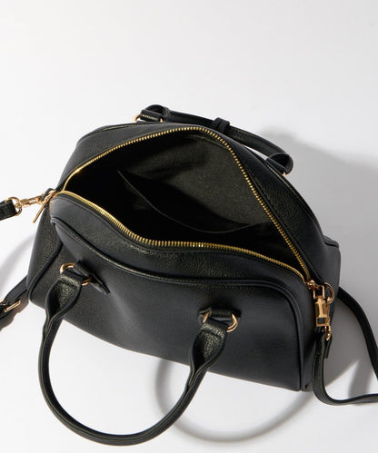 【cache cache】荔枝紋仿皮波士頓包