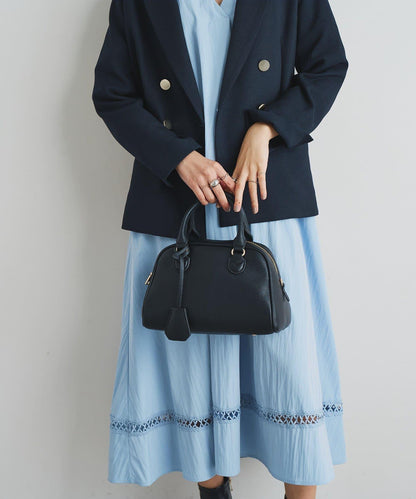 【cache cache】荔枝紋仿皮波士頓包